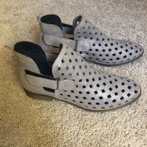 Musse & Cloud Taupe/glitter ankle booties